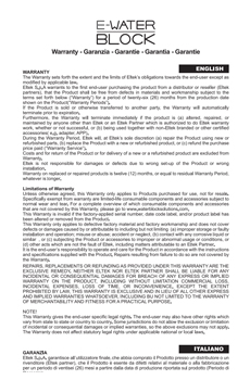 anteprima pdf Warranty 